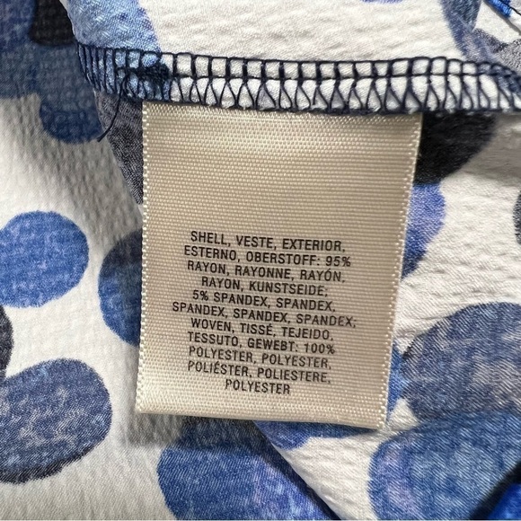 Anthropologie Deletta Weekdays Polka Dot Layered Tank Top Sleeveless V-neck - Picture 8 of 10